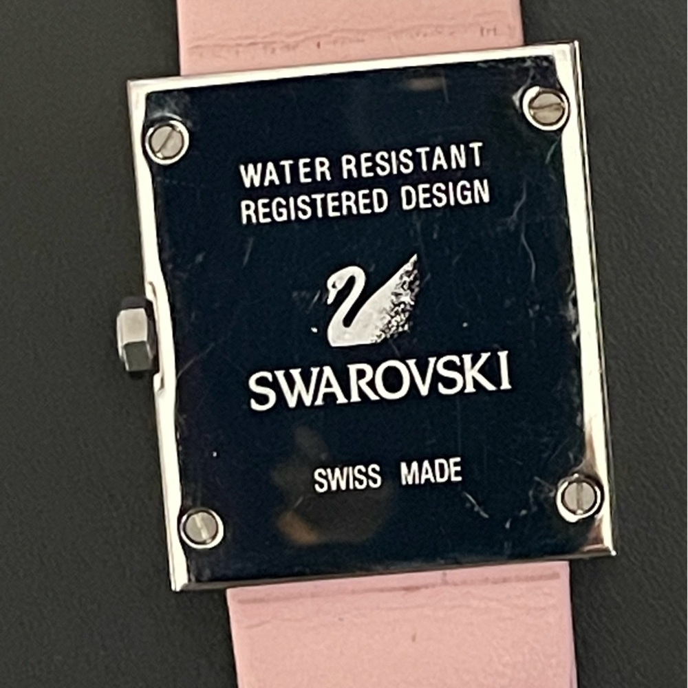 Swarovski Women's Watch Crystal Accents Light Pink Strap Vintage - Picture 6 of 14